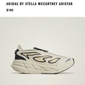 Adidas by Stella McCartney Adistar Cream and Black Shoes New Size 9.